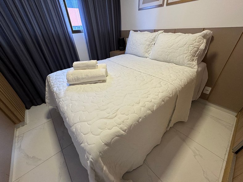 Apartamento de 1 quarto no Cabo Branco